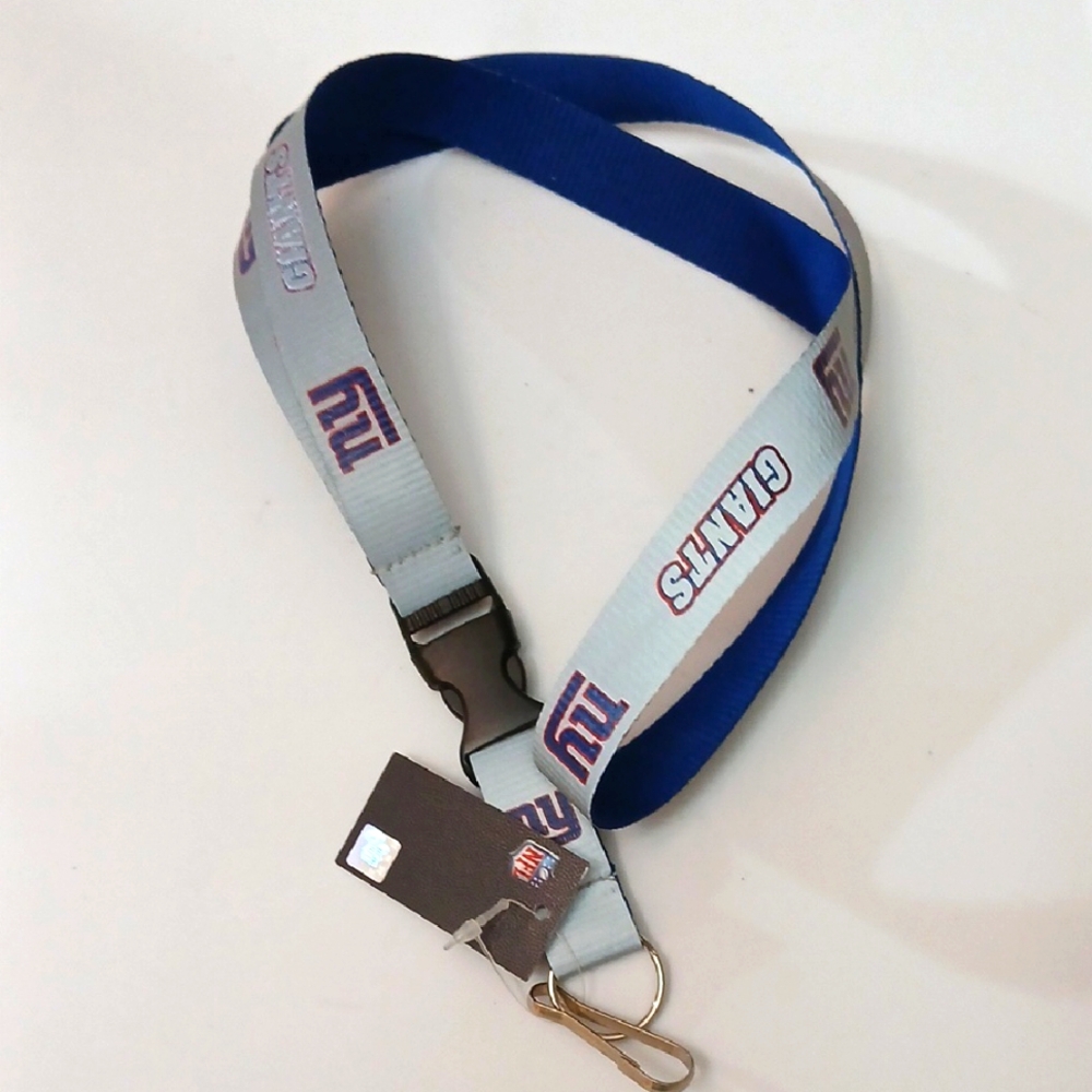 New York Giants Lanyard, Gray, NWT